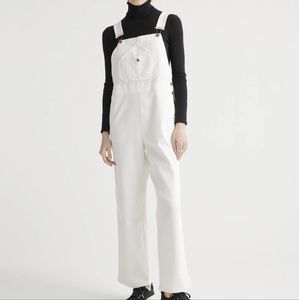 Quince Organic Cotton Twill Overalls Large